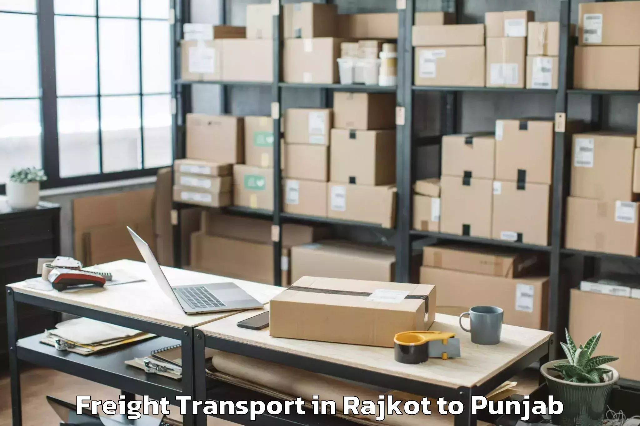 Affordable Rajkot to Qadian Freight Transport